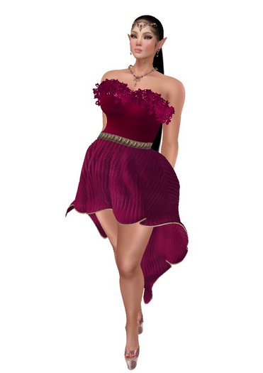 JOY: TULLE DRESS DARK PINK LEGACY