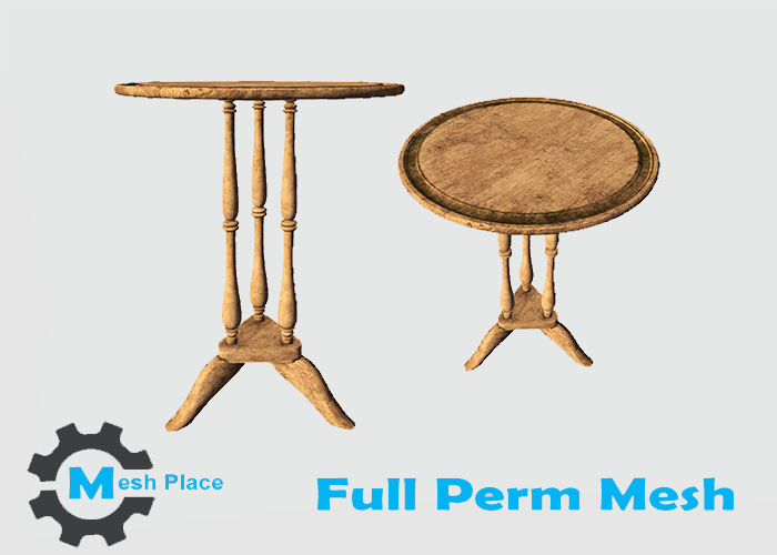 Mesh Place - Round Side Table - Full Perm Mesh