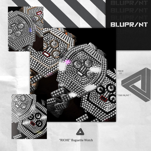 Blupr/nt - "Riche" Baguette Watch -FATPACK!- (wearme)