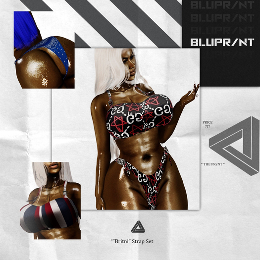 Blupr/nt - "Britni" Strap Outfit Set - (EXTRME FATPACK!)