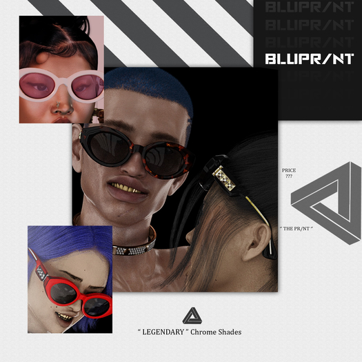 Blupr/nt - " LEGENDARY " Chrome Shades - (FATPACK)