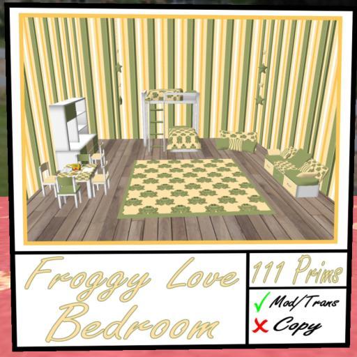 Froggy Love Kids Bedroom Set