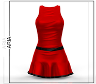 Red Black Joy Dress