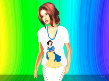 Princess Mesh Blouse-Snow White