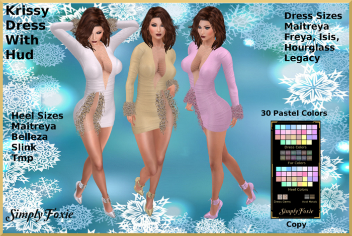 KRISSY DRESS WITH HUD (BOXED)