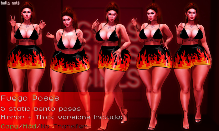 B.N - Fuego Poses