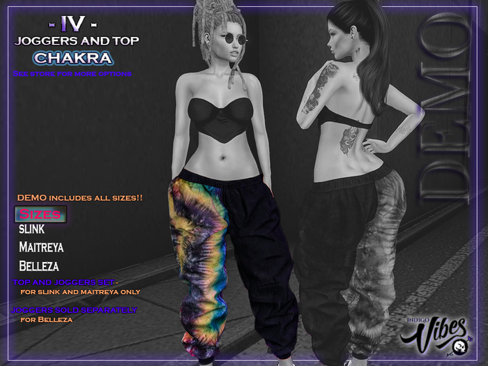 INDIGO VIBES  ~ {- IV -JOGGERS & TOP} DEMO - CHAKRA