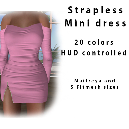 LC Strapless Mini dress DEMO