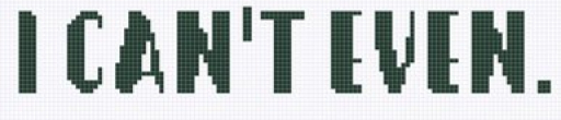 I Can't Even Faux Needlework Texture