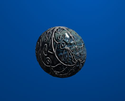 Engraved ball 