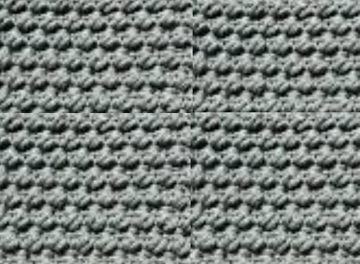 Grey Popcorn Stitch