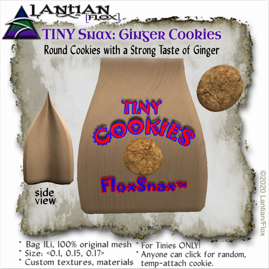 ~L/Fx~Cookie Bag (Tiny) - Ginger Cookies v4.4 mCtbox