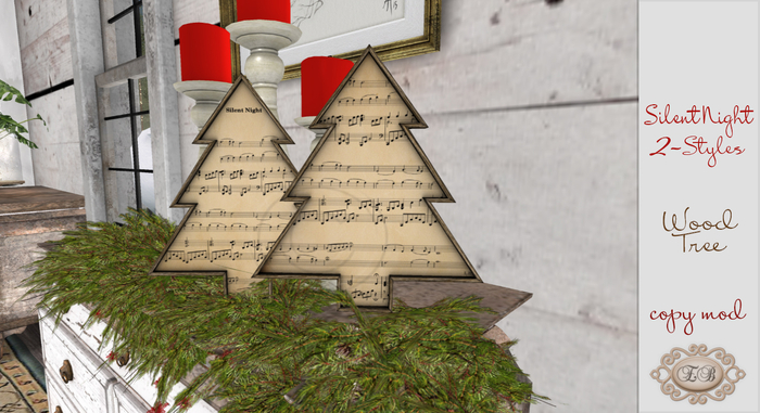 .:Ecce Bellus:. Silent Night Wood Tree BOXED