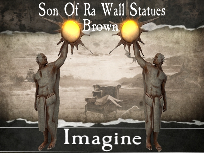 I: Son Of Ra Wall Statues - Brown