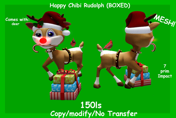 Happy Chibi Rudolph (BOXED)