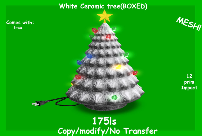 White Ceramic tree(BOXED)