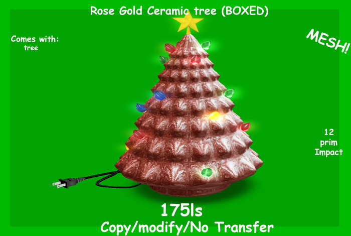 Rose Gold Ceramic tree (BOXED)