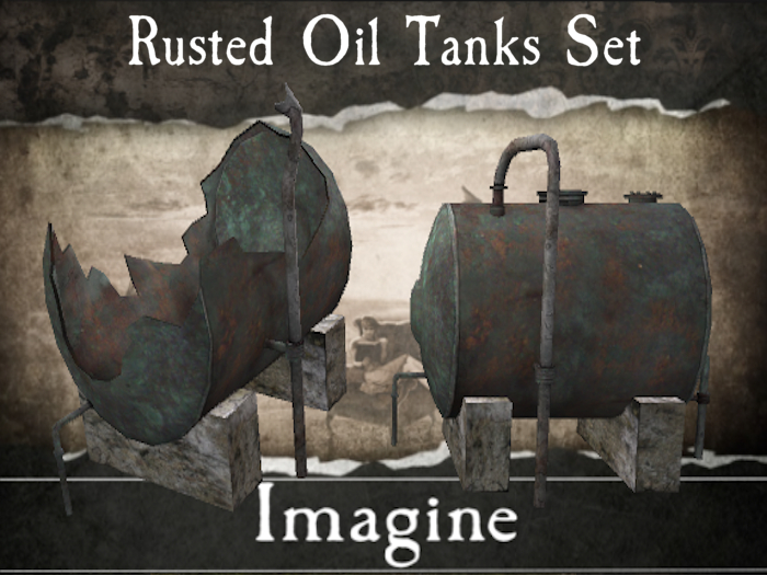 I: Rusted Oil Tanks Set