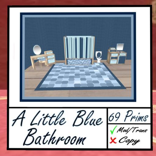 Lil blue children's bathroom set