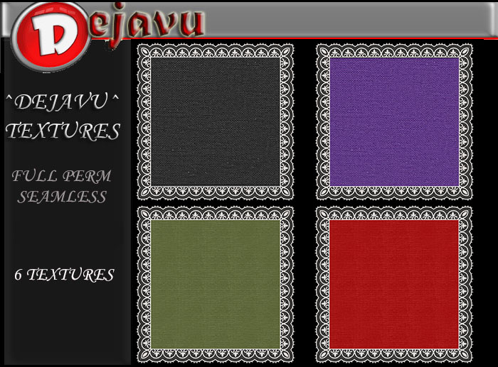 ^Dejavu^ Full Perm Lace  Pillow    Texture 01