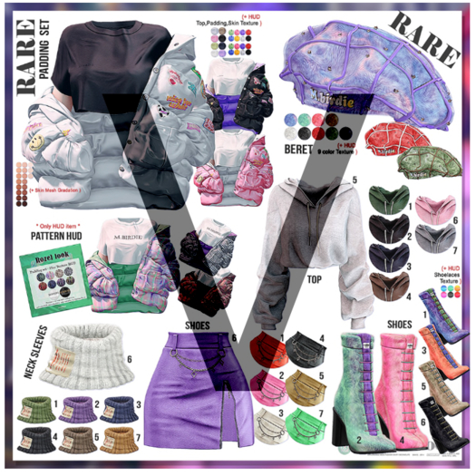 `M.BIRDIE / Rozel look. TOP Maitreya7