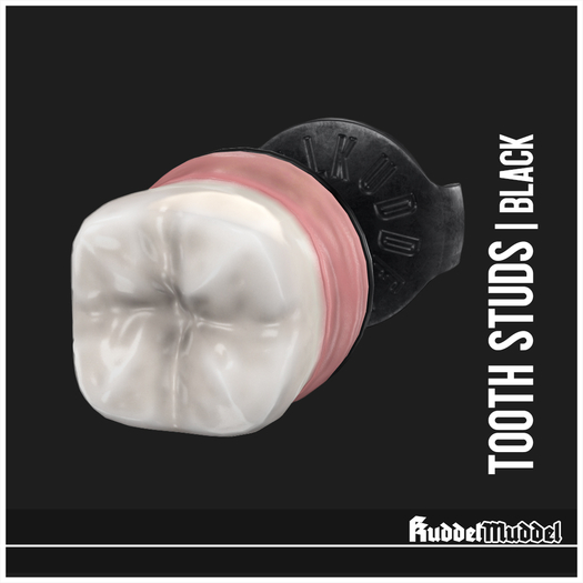 [KuddelMuddel] Tooth Studs / Black