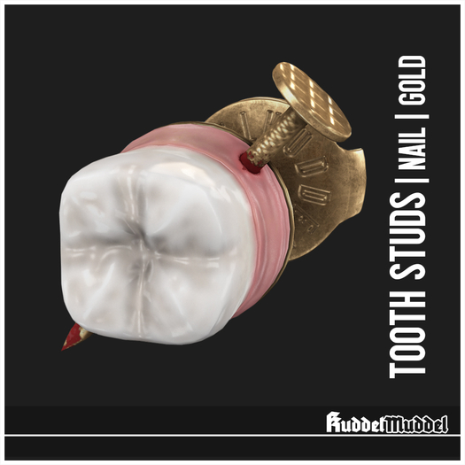 [KuddelMuddel] Tooth Studs / Nail / Gold