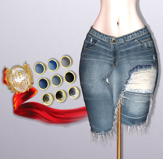 [HS] Suzushi Denim Skirt [SKY]