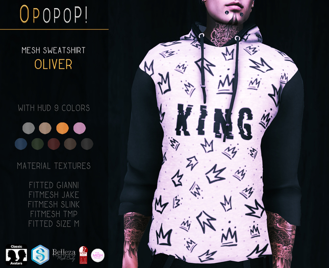 OPOPOP ! Mesh Sweatshirt OLIVER V#4