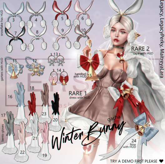 12. ERSCH - WinterBunny Gacha {Lara} garters snowflake
