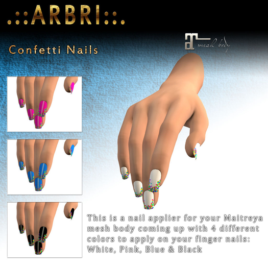 .::Arbri::. Nails Confetti (Maitreya)