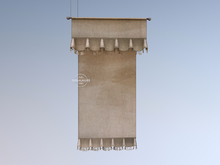 ANC | Snowy day | Christmas fringe curtain | Gold