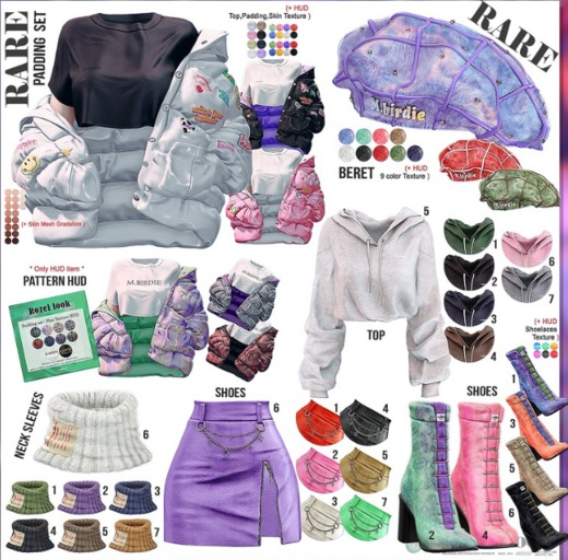 `M.BIRDIE / Rozel look. NECK SLEEVES Maitreya6