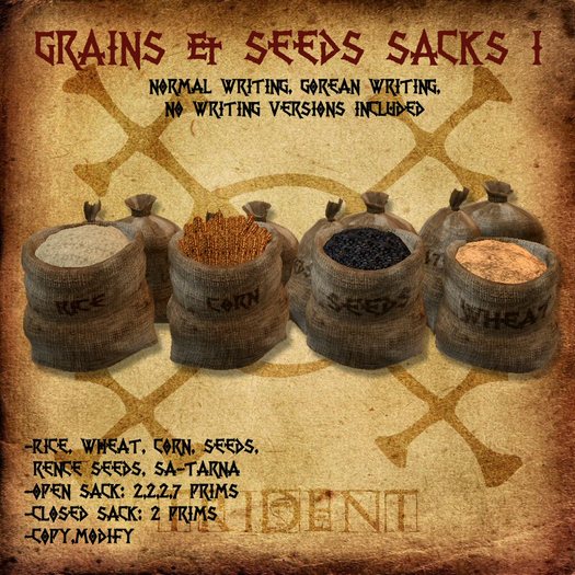Grains & Seeds Sacks I