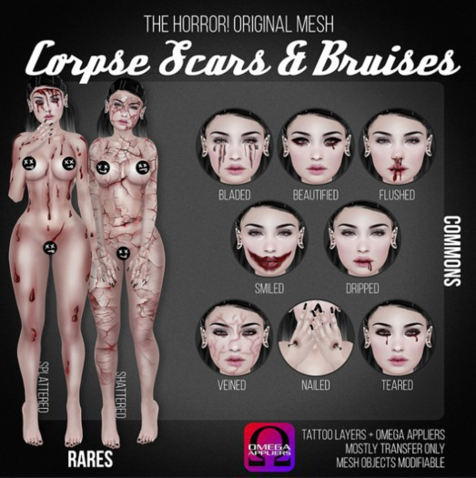 The Horror!~ Corpse Scars & Bruises - Smiled