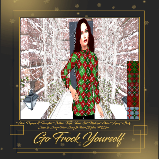 GFY-Argyle Sweater Delivery HUD {Wear}