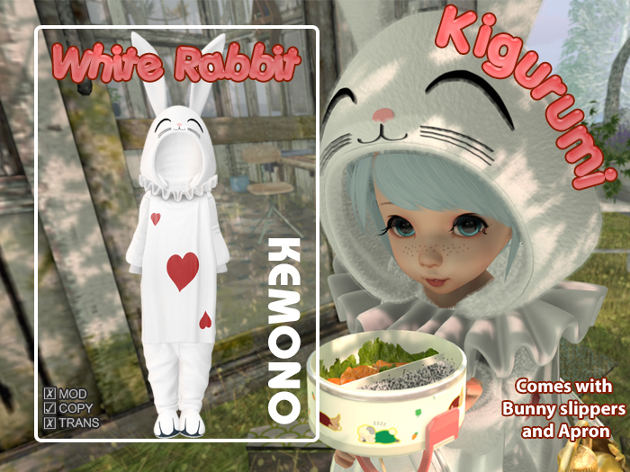 {MB} White Rabbit Kigurumi (Kemono)