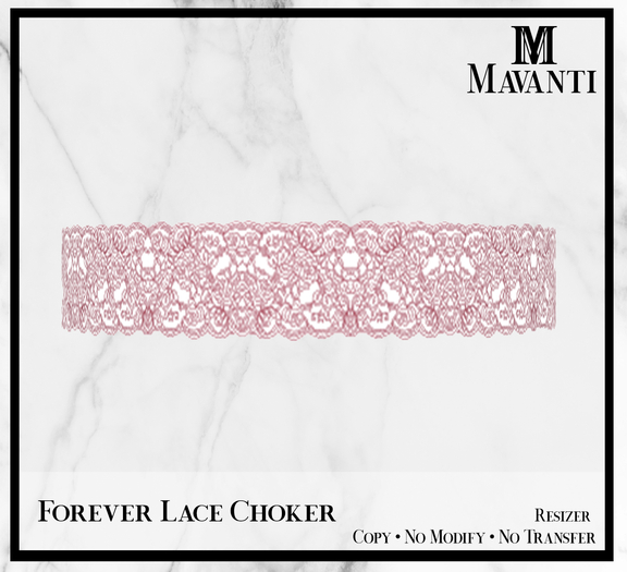 MAVANTI - Forever Lace Choker [Pink]