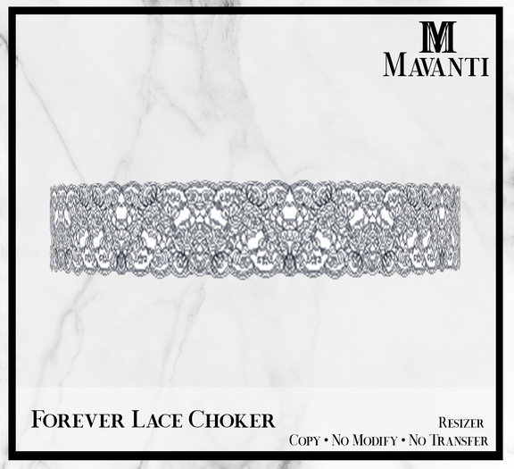 MAVANTI - Forever Lace Choker [Navy]
