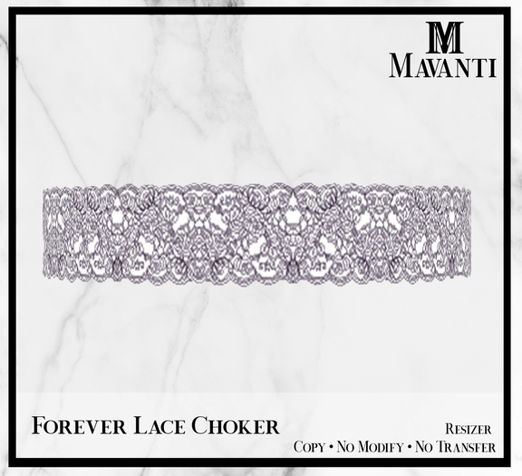 MAVANTI - Forever Lace Choker [Grape]