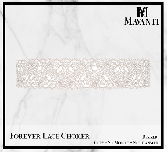 MAVANTI - Forever Lace Choker [Beige]