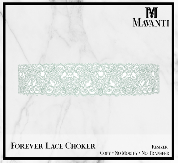 MAVANTI - Forever Lace Choker [Aquamarine]
