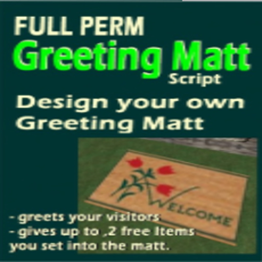 Greeting Matt Script (boxed)