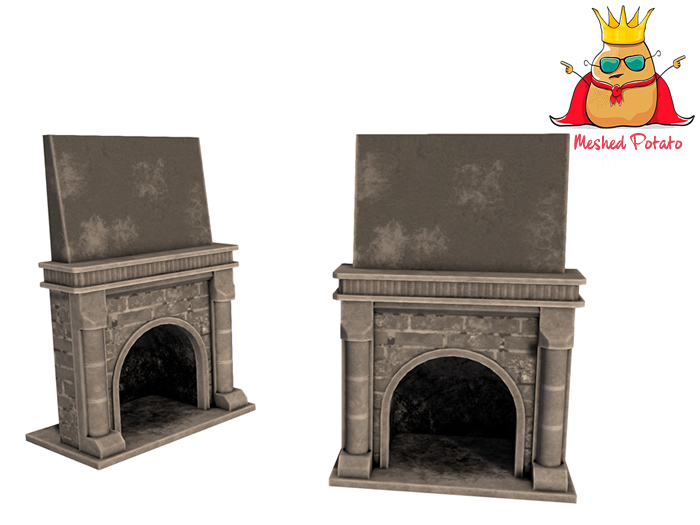Meshed Potato - Fireplace - Full Perm Mesh