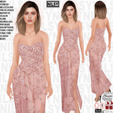 NILSY STRAPLESS GOWN WITH SIDE SLIT,ALL BODIES