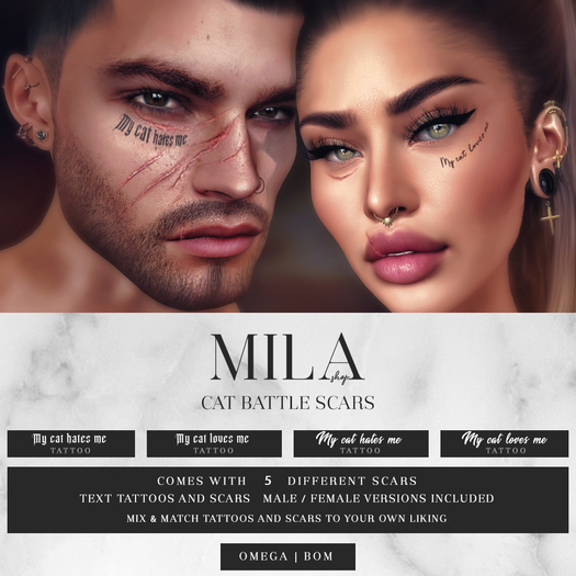 . MILA . Cat Battle Scars (Omega/BOM)