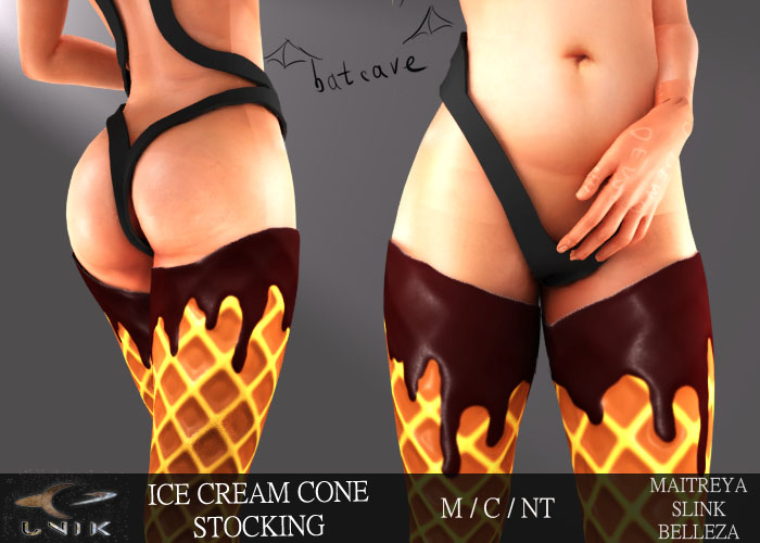 41 batcave - Ice cream cone Stocking