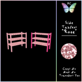 KC Side Tables: Rose