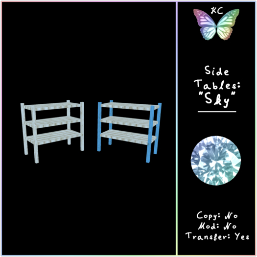 KC Side Tables: Sky