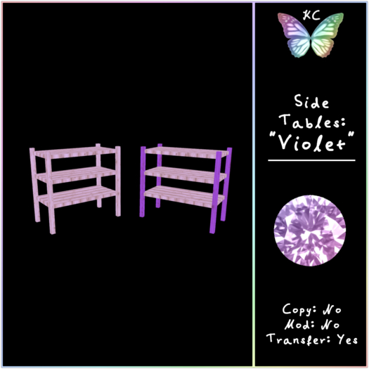 KC Side Tables: Violet